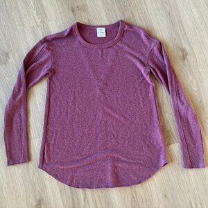** Evereve Michael Stars Pink Mauve Sweater Tee XS